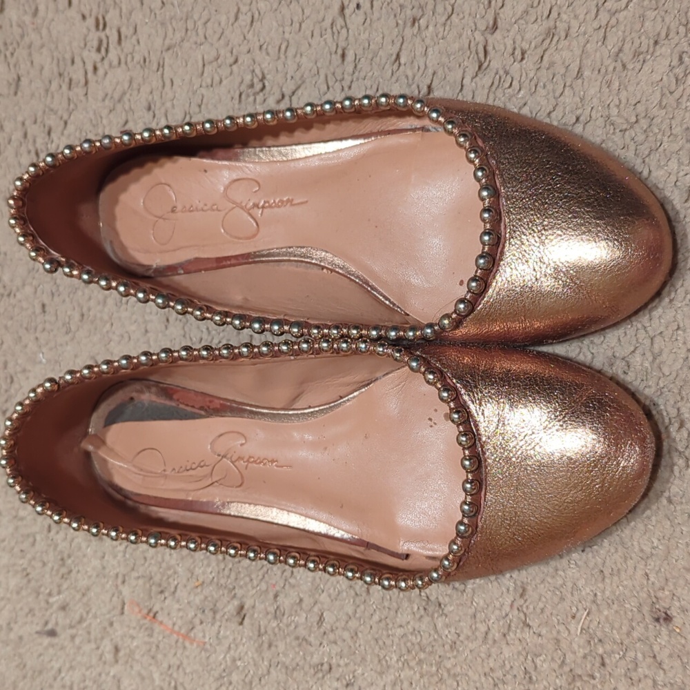 Jessica Simpson Gillian Gold flats